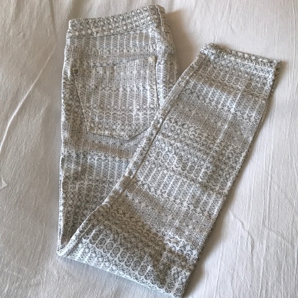 Pilcro and the Letterpress Stet Morocco Print Jeans Size 28 NWOT - Picture 4 of 9